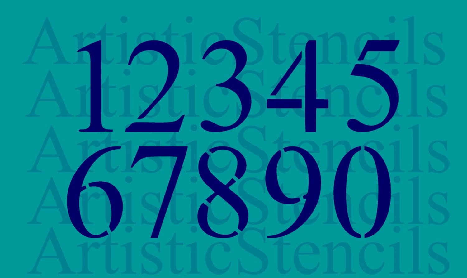 STENCIL Numbers 3 Inch Times New Roman | Etsy