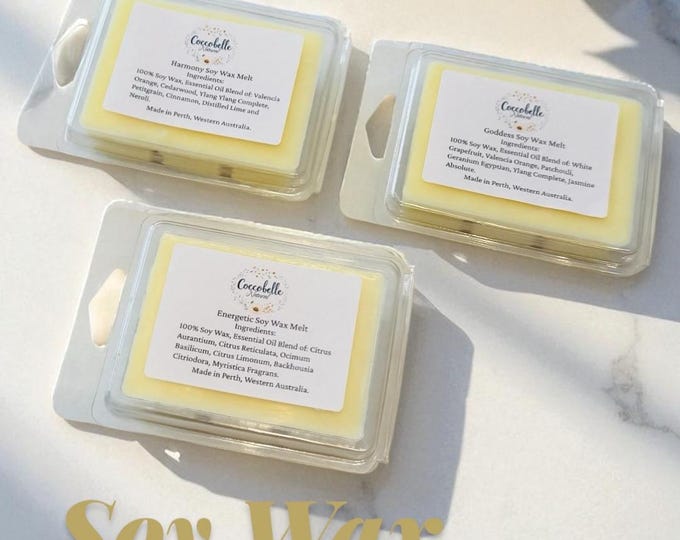 Essential Oil Soy Wax Melts: Aromatherapy Blends - Goddess, Harmony, Energetic