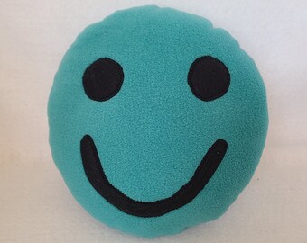 Smiley pillow turquoise