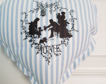 Decorative Heart Pillow - Poems Home