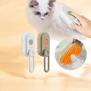 Pet brush with spray