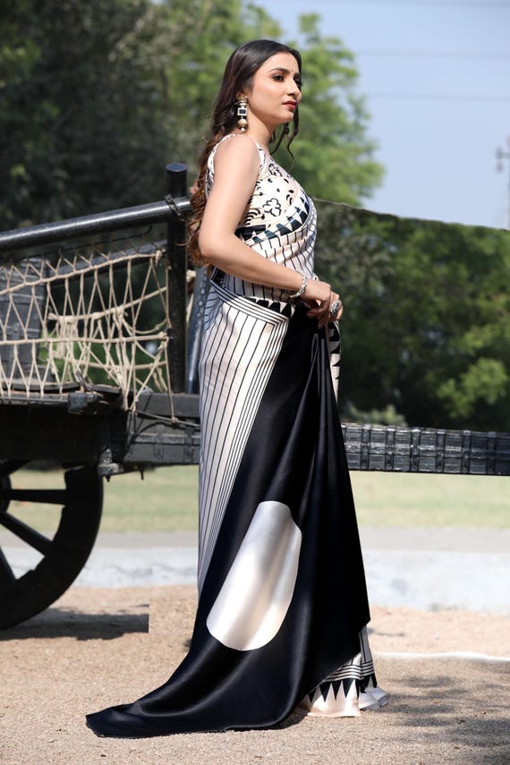 Digital print saree