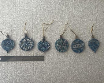 Diamond Art - Xmas Ornaments - Blue & White