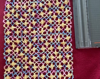 Table Doily - Pink/Yellow/Blue