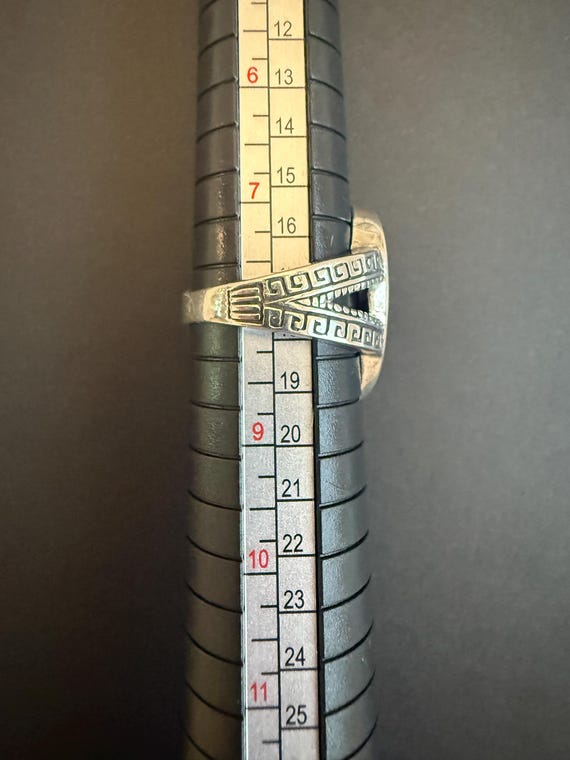 Samuel B. Ruby and Sterling Silver Ring Size 8 - image 8