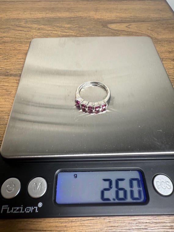 Pink Stone Stackable Ring - image 9