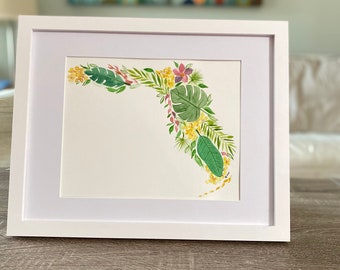 Spring in Florida fine art watercolor print