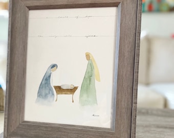 O Holy Night fine art watercolor print