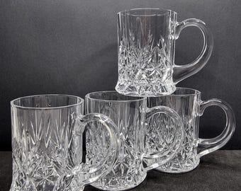 Vintage Cristal D' Arques-Durand "Danube" Crystal Mug c1980's 275ml