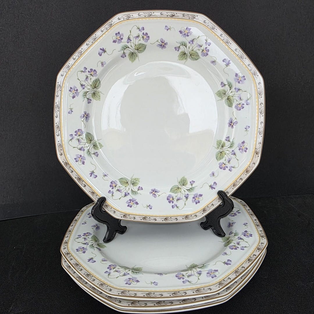 Set of 4 Christopher Stuart Gracious Y0005 Salad Dessert Plates ...