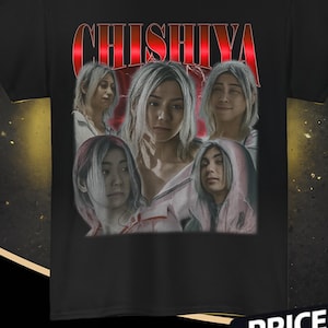 Chishiya Shirt, Japanese Vintage Style Graphic Tee, Retro Unisex Heavy Cotton T-Shirt, Unique Cool Gift for Men and Women, Fashion Top for