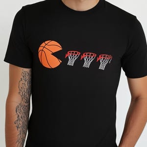 Basketball Pacman T-Shirt | Pac-Man shirt, Funny Gamer Athletic , Unisex Gift for Fans