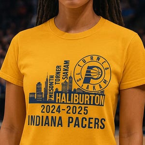 Indiana Pacers T-Shirt, Basketball Fan Tee, Sports Team Shirt, NBA Gift, Graphic Tee for Men and Women
