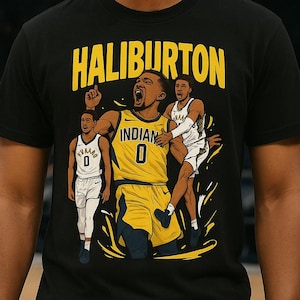 Haliburton T-Shirt - Retro Basketball Shirt, Sports Fan Gear, Gift for Hoops Lovers, Casual Streetwear, Team Pride Apparel