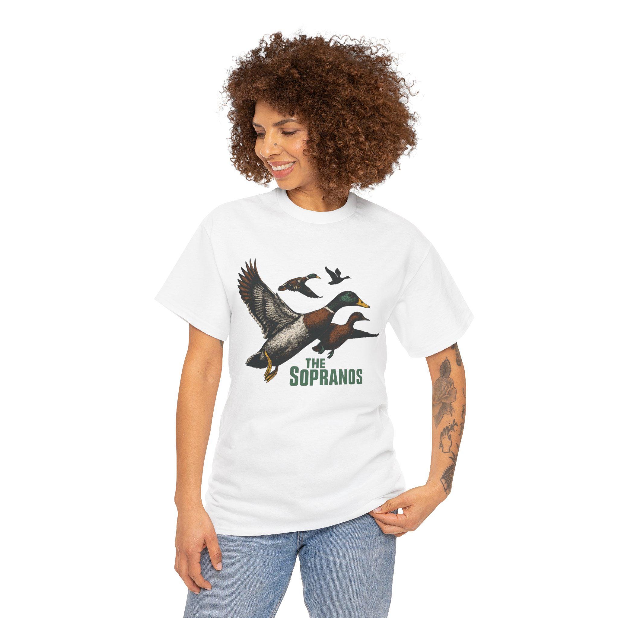 Sopranos Duck Shirt, TV Show Tee, Vintage Mafia T-Shirt, Retro Gangster Top, Crime Drama Clothing