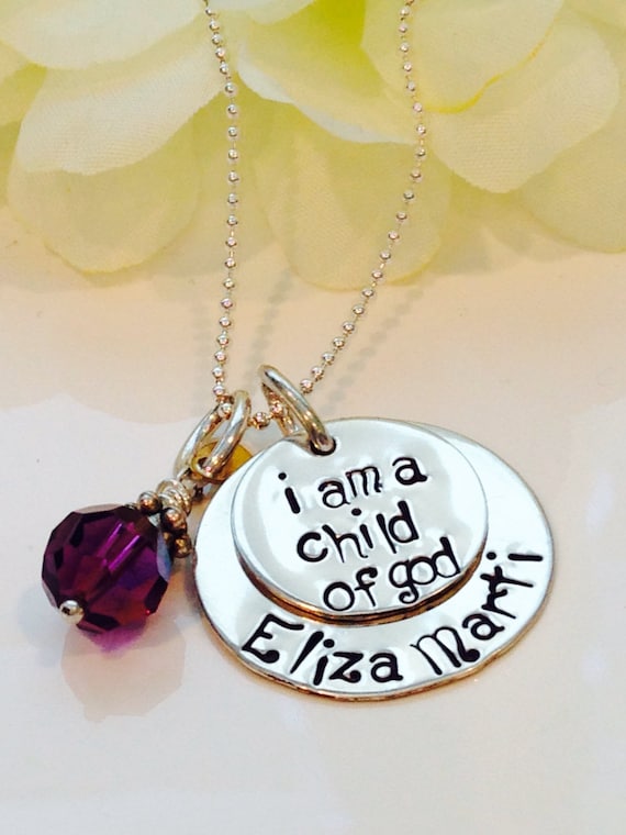 Child of God Necklace I Am a Child of God LDS Baptism Gift Idea Baptism Necklace I Belong Baptism Gift Etsy UK