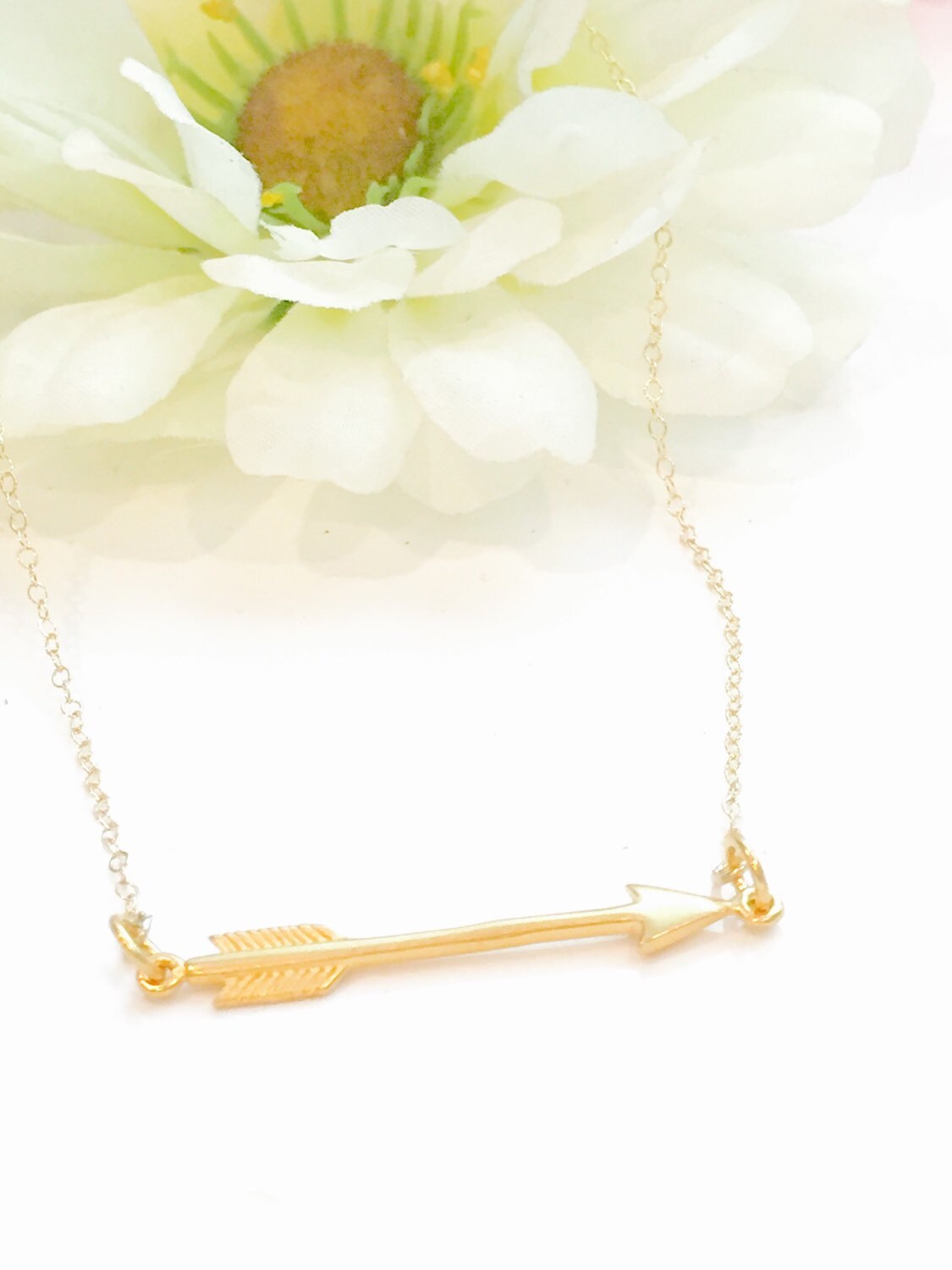 Gold Filled Arrow Necklace-arrow Necklace - Etsy