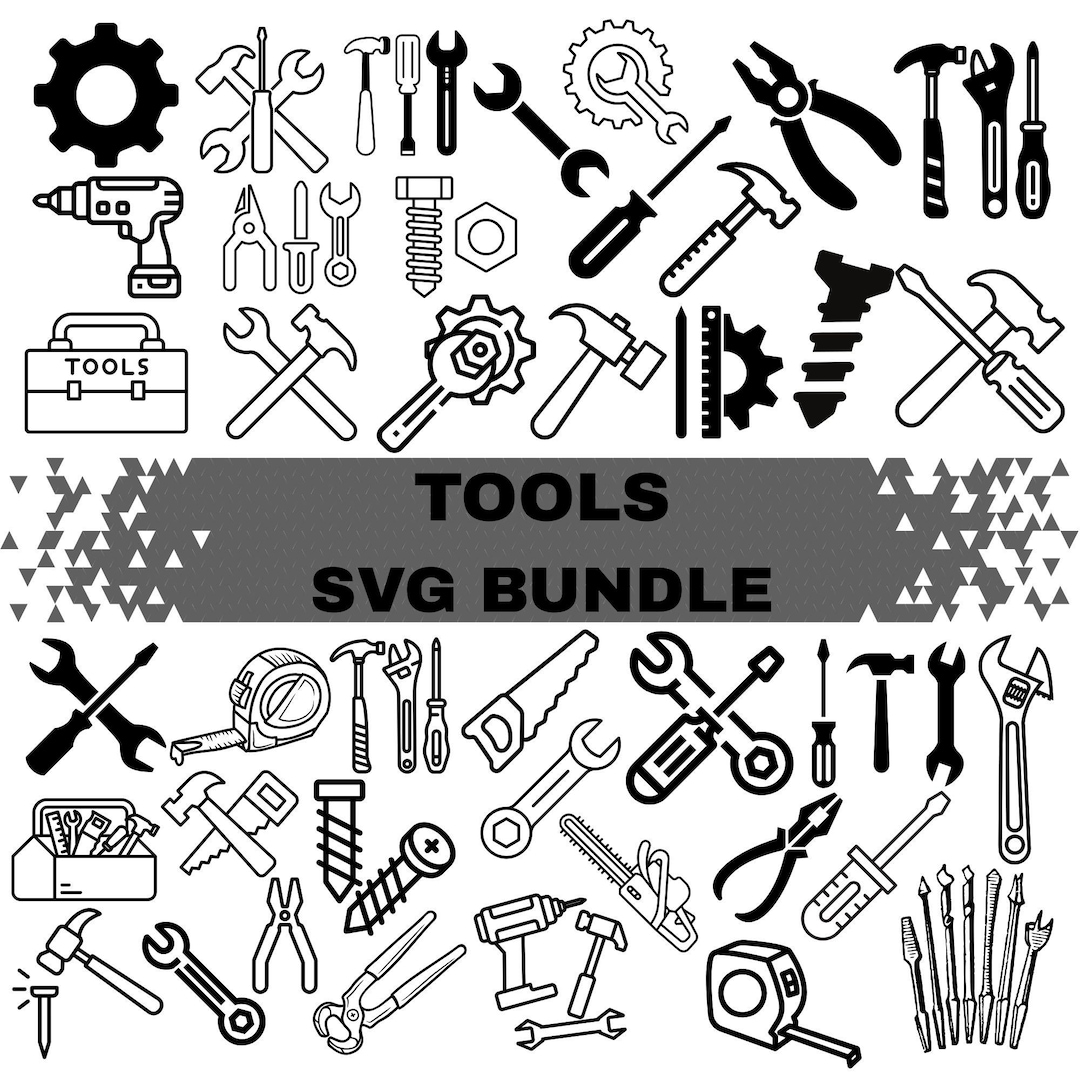Tools SVG Bundle: wrench,hammer,mechanic Workshop Tools,files for ...