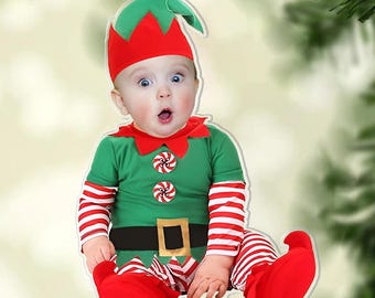 Personalized Face Baby Ornament, Custom Baby Photo Ornament, Babys First Christmas Ornament 2025, Baby 1st Christmas Ornament, Newborn Gift