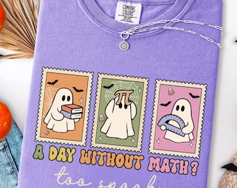 Math Teacher Halloween Shirt, Math Teacher Shirt, Funny Ghost Math, Spooky Math Lover Shirt, New Math Teacher Halloween Gift