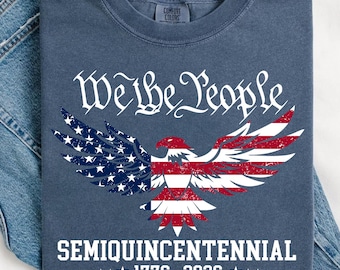 Comfort Colors Retro 250th America Anniversary Shirt, We The People Shirt, Patriotic Tee with USA Flag Independence Day Shirt, Celebrate 250