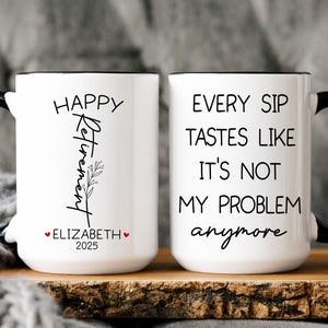 Personalized Retirement Coffee Mug, Happy Retirement Gift for Women, Retirement Gift For Boss Co Worker, Custom Name Retired Cup for Her