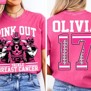 Pink Football Jerseys Breast Cancer - Etsy