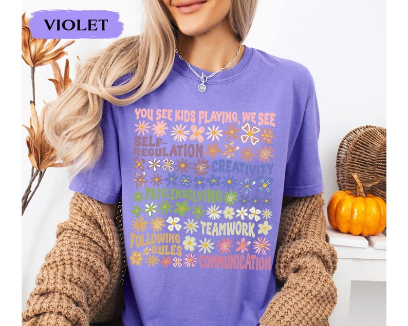 Play Is Learning Shirt For Teacher, BCBA Shirt, SPED Teacher Shirt, School Counselor Shirt, Daycare Teacher, Teacher Appreciation Gift image 5