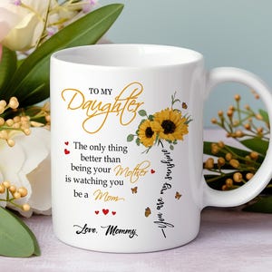 Moederdagcadeau voor dochter, het enige dat beter is dan je moeder te zijn, bloemenvaas dochter, cadeau nieuwe moeder, dochtercadeau van moeder