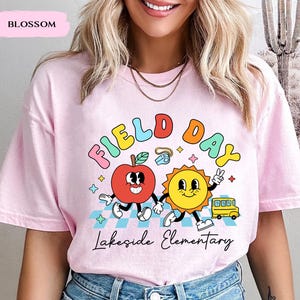Comfort Colors Custom School Field Day Shirt: Cute Field Trip Shirts, Field Day Teacher Shirt, Summer School Game Day Teacher Team Tee image 15