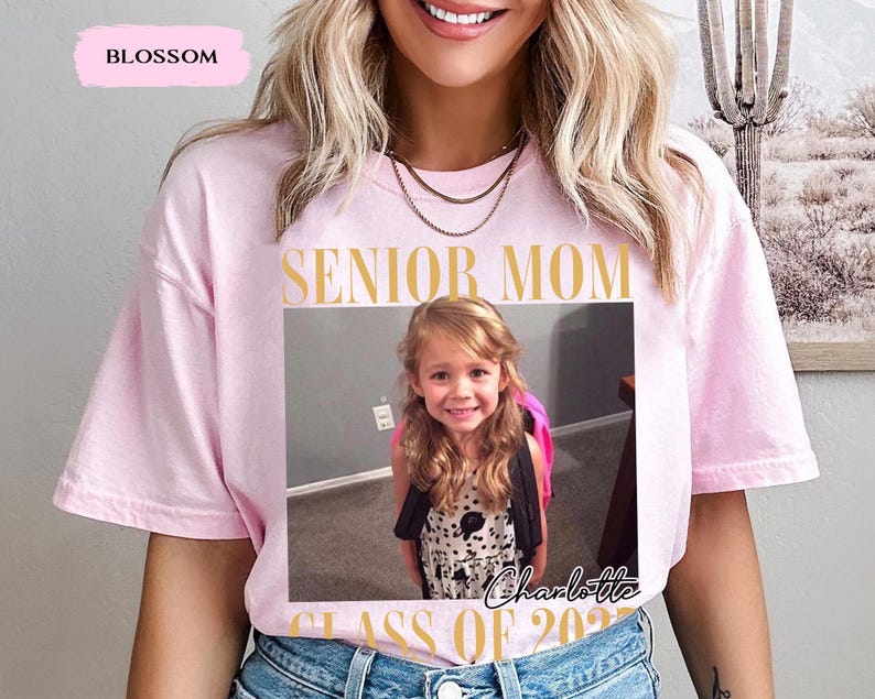 Custom Photo Senior Mom Shirt, Class Of 2027 Shirt, Class of 2027 Family Shirts, Senior Mom Graduation Shirt, Senior Dad, Proud Family image 19