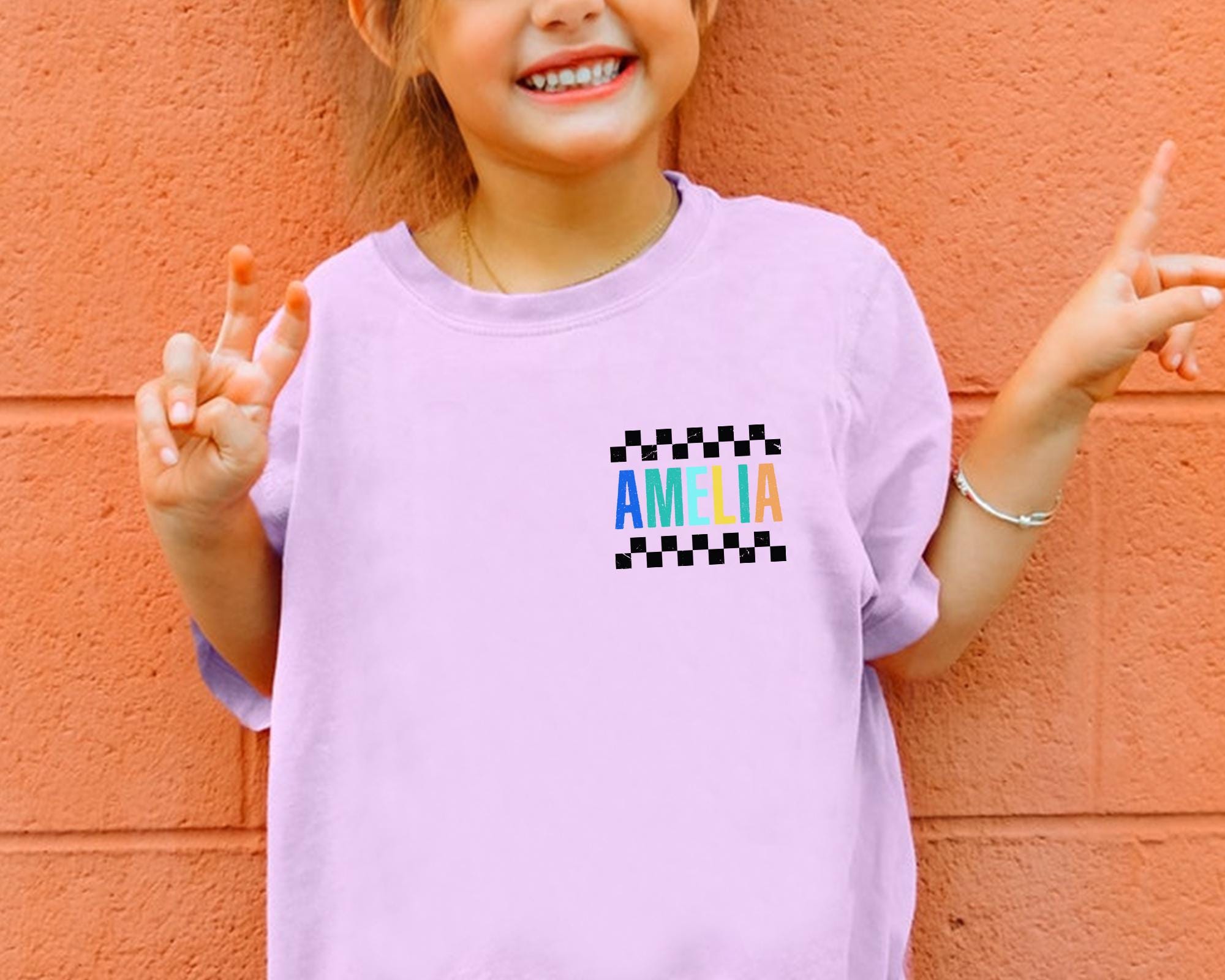 Retro Kindergarten Shirt with Name, Boys Back To School Tshirt, First Day of School Shirt for Kids, Personalized Preschool Boy Toddler Shirt