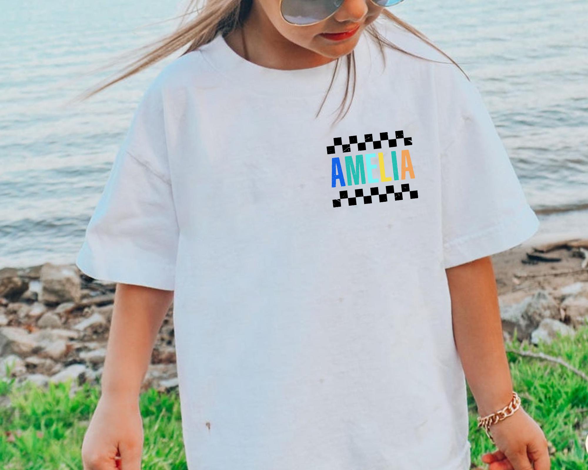 Retro Kindergarten Shirt with Name, Boys Back To School Tshirt, First Day of School Shirt for Kids, Personalized Preschool Boy Toddler Shirt