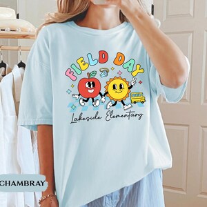 Comfort Colors Custom School Field Day Shirt: Cute Field Trip Shirts, Field Day Teacher Shirt, Summer School Game Day Teacher Team Tee image 18