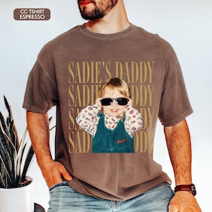Comfort Colors Custom Vintage Dad Photo Shirt, Childhood Photo Dad Shirt, Father's Day Gift from Kid, Father's Day Shirt, New Dad Gift immagine 5