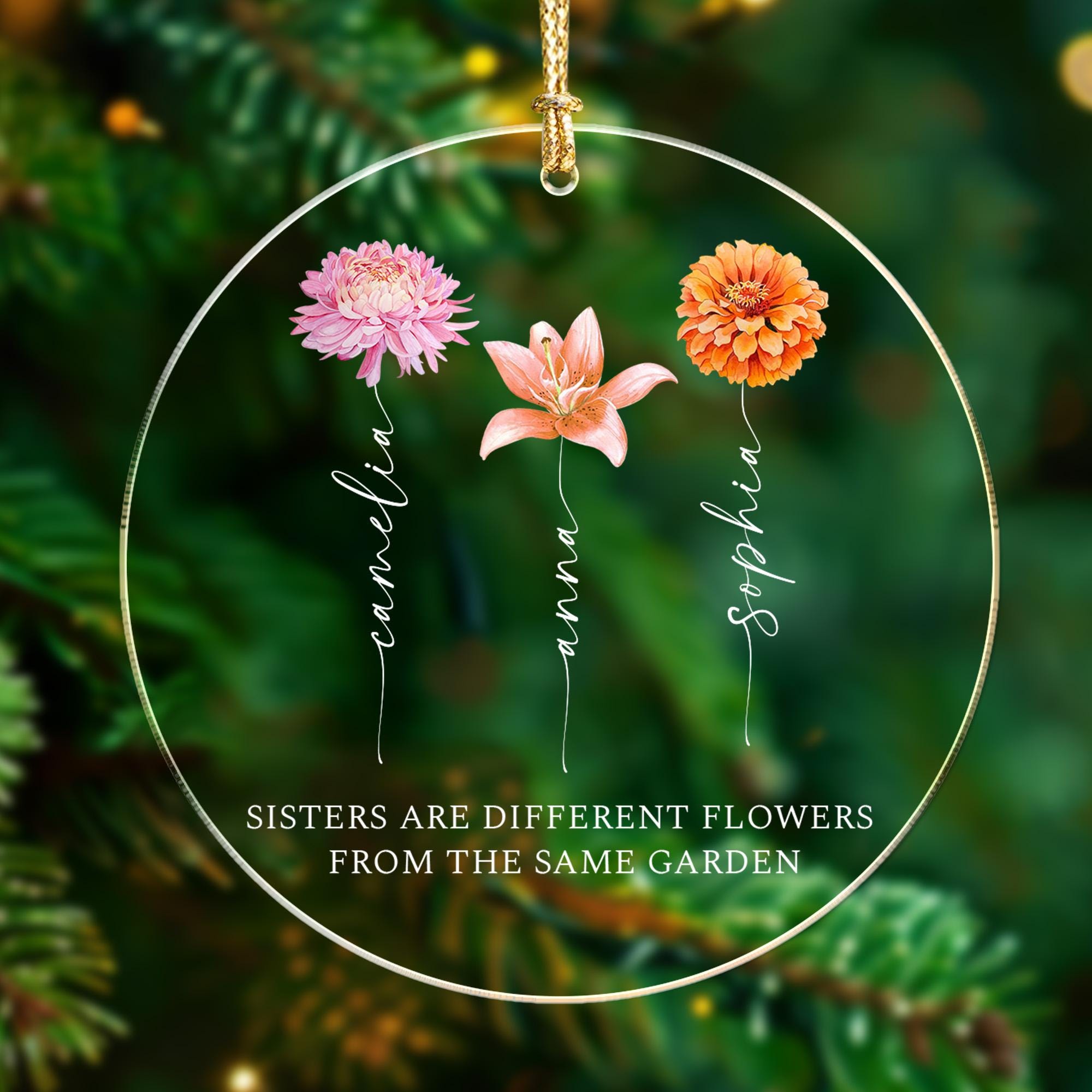 Personalized Sisters Are Different Flowers From the Same Garden Wine ...