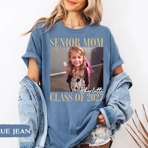 Custom Photo Senior Mom Shirt, Class Of 2027 Shirt, Class of 2027 Family Shirts, Senior Mom Graduation Shirt, Senior Dad, Proud Family image 16