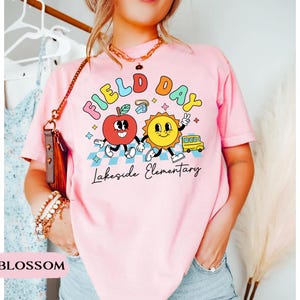 Comfort Colors Custom School Field Day Shirt: Cute Field Trip Shirts, Field Day Teacher Shirt, Summer School Game Day Teacher Team Tee image 17