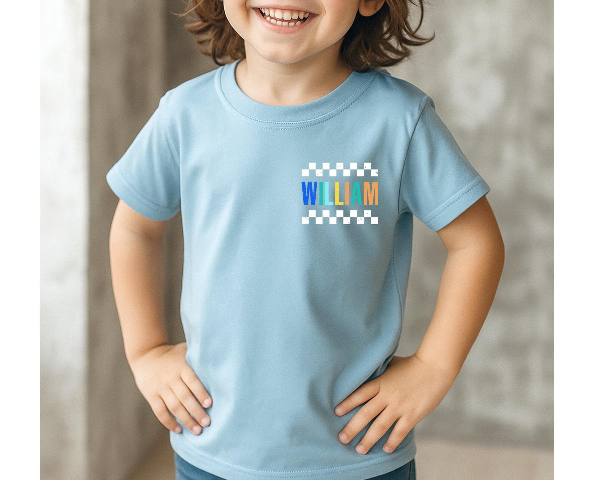 Retro Kindergarten Shirt with Name, Boys Back To School Tshirt, First Day of School Shirt for Kids, Personalized Preschool Boy Toddler Shirt