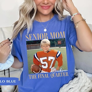 Custom Senior Football Mom Shirt, Custom Vintage Photo Football Mom Shirt, Senior Mom 2026 Shirt, The Final Quarter, Class Of 2026, Game Day image 8