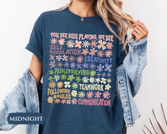Play Is Learning Shirt For Teacher, BCBA Shirt, SPED Teacher Shirt, School Counselor Shirt, Daycare Teacher, Teacher Appreciation Gift