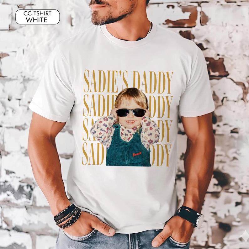 Comfort Colors Custom Vintage Dad Photo Shirt, Childhood Photo Dad Shirt, Father's Day Gift from Kid, Father's Day Shirt, New Dad Gift immagine 18