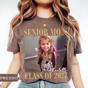 Custom Photo Senior Mom Shirt, Class Of 2027 Shirt, Class of 2027 Family Shirts, Senior Mom Graduation Shirt, Senior Dad, Proud Family image 13