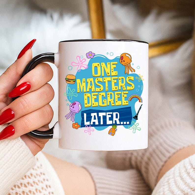 Funny Masters Degree Graduation Mug 2026: One Masters Degree Later, Masters Graduate Mug, Graduation Gift for Besties, Mastered It Gift image 3