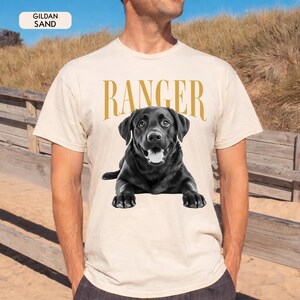 Custom Photo Dog Dad Shirt Custom Photo and Name Pet Shirt, Cat Dad Shirt, Dog Dad Father's Day Gifts, Father's Day Gift For Husband image 6
