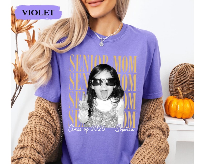 Personalised Vintage Photo Senior Dad Senior Mom Shirts 2026: Proud Family of Graduate Tees, Senior Night Gifts, Class Of 2026 Picture Gifts bild 20