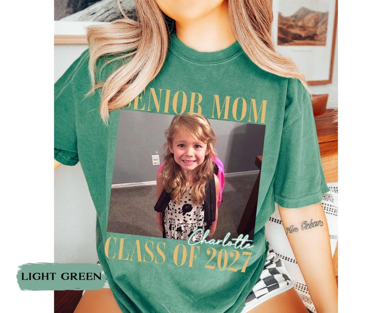 Custom Photo Senior Mom Shirt, Class Of 2027 Shirt, Class of 2027 Family Shirts, Senior Mom Graduation Shirt, Senior Dad, Proud Family image 15