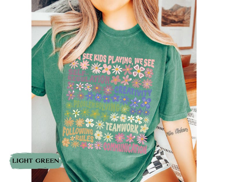 Play Is Learning Shirt For Teacher, BCBA Shirt, SPED Teacher Shirt, School Counselor Shirt, Daycare Teacher, Teacher Appreciation Gift image 10