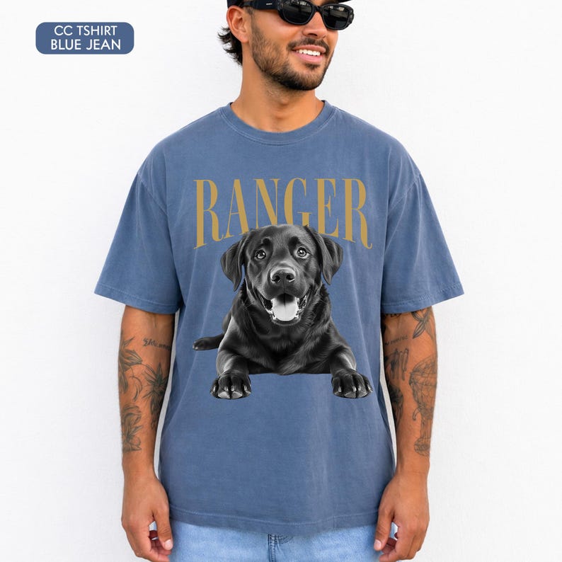 Custom Photo Dog Dad Shirt Custom Photo and Name Pet Shirt, Cat Dad Shirt, Dog Dad Father's Day Gifts, Father's Day Gift For Husband image 15