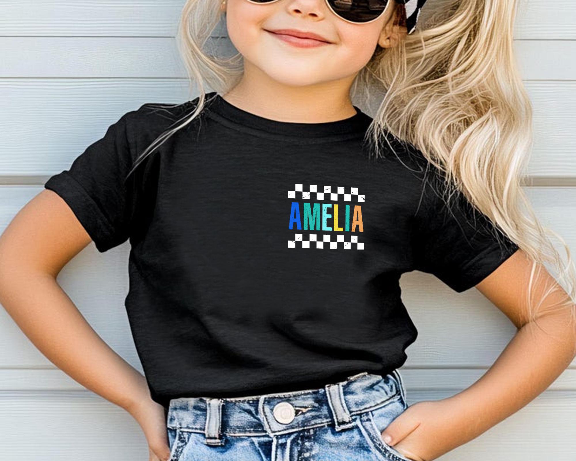 Retro Kindergarten Shirt with Name, Boys Back To School Tshirt, First Day of School Shirt for Kids, Personalized Preschool Boy Toddler Shirt